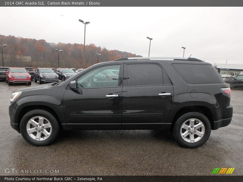 Carbon Black Metallic / Ebony 2014 GMC Acadia SLE