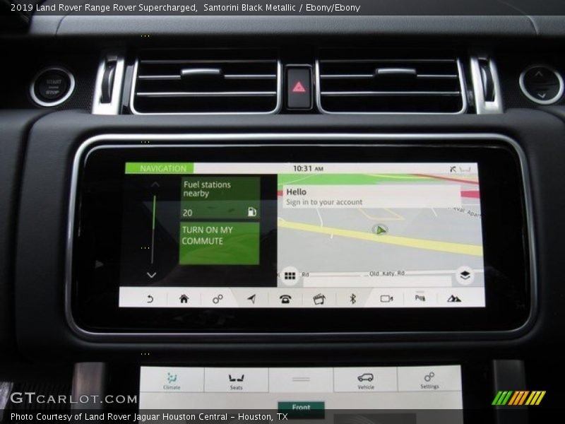 Navigation of 2019 Range Rover Supercharged