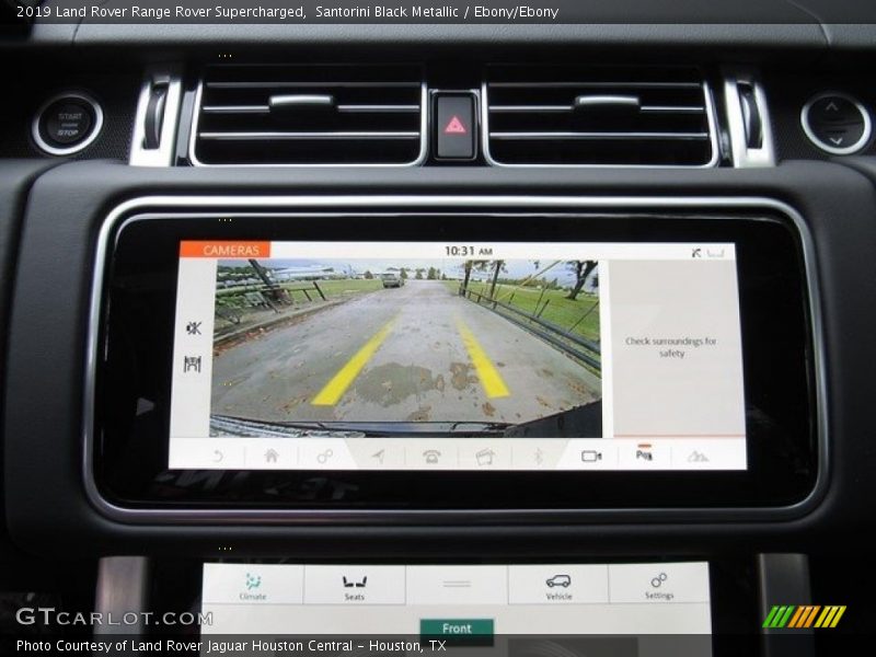 Controls of 2019 Range Rover Supercharged