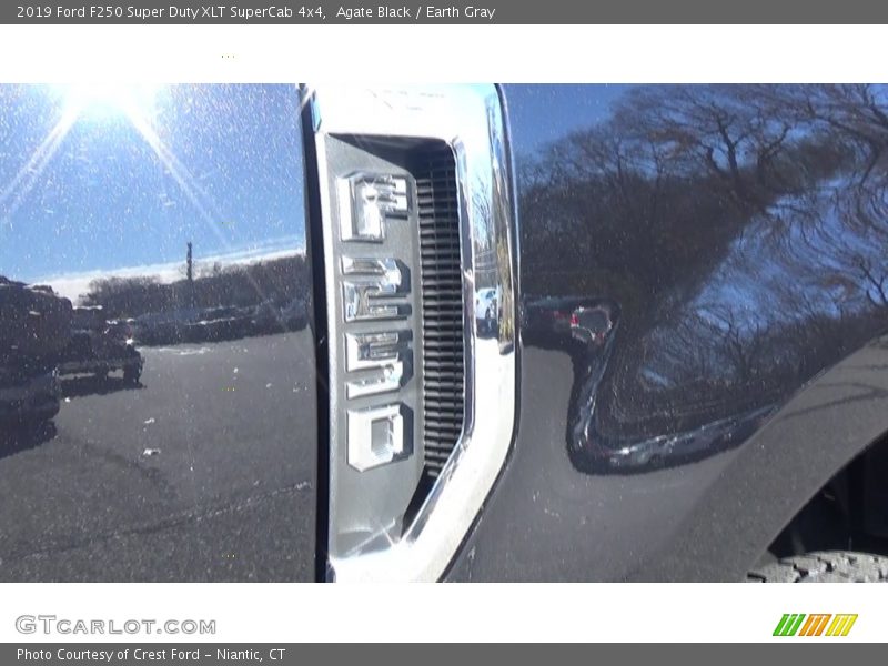 Agate Black / Earth Gray 2019 Ford F250 Super Duty XLT SuperCab 4x4