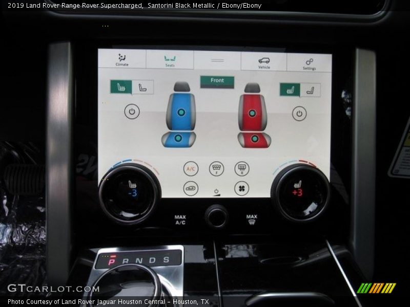 Controls of 2019 Range Rover Supercharged