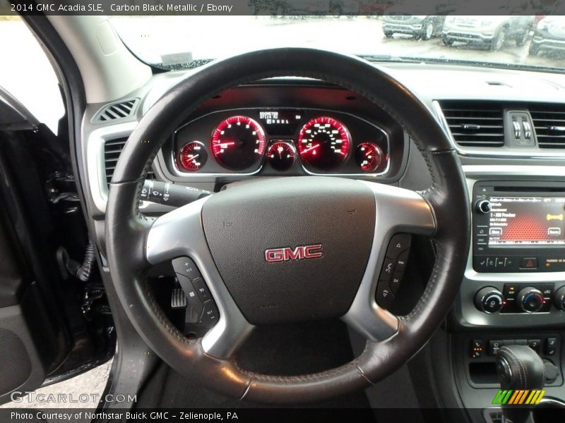 Carbon Black Metallic / Ebony 2014 GMC Acadia SLE