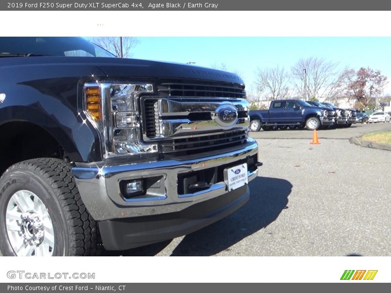 Agate Black / Earth Gray 2019 Ford F250 Super Duty XLT SuperCab 4x4