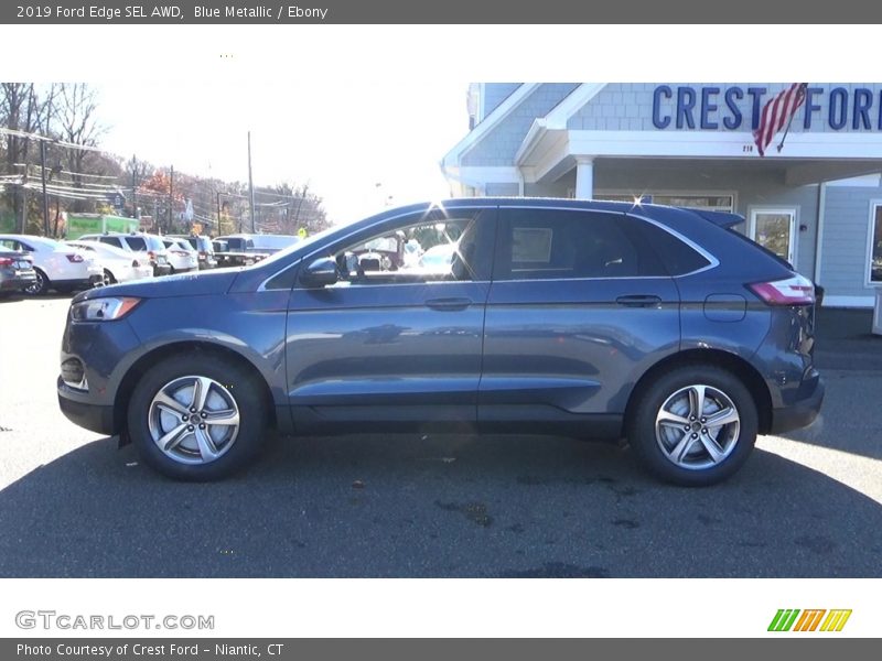 Blue Metallic / Ebony 2019 Ford Edge SEL AWD