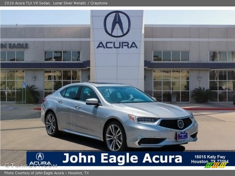 Lunar Silver Metallic / Graystone 2019 Acura TLX V6 Sedan