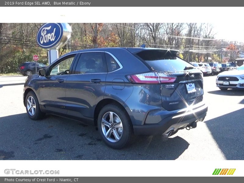 Blue Metallic / Ebony 2019 Ford Edge SEL AWD