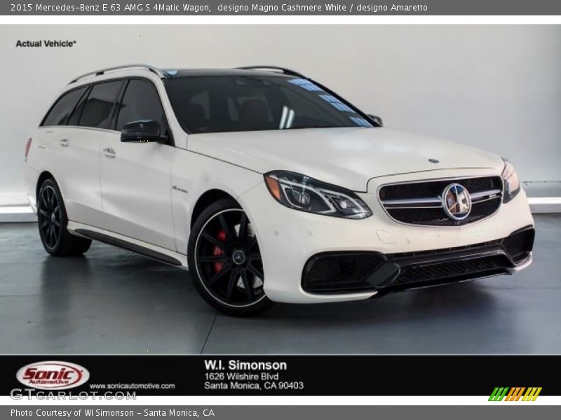 designo Magno Cashmere White / designo Amaretto 2015 Mercedes-Benz E 63 AMG S 4Matic Wagon