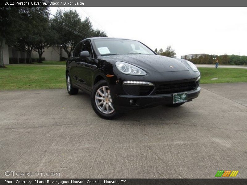 Black / Luxor Beige 2012 Porsche Cayenne