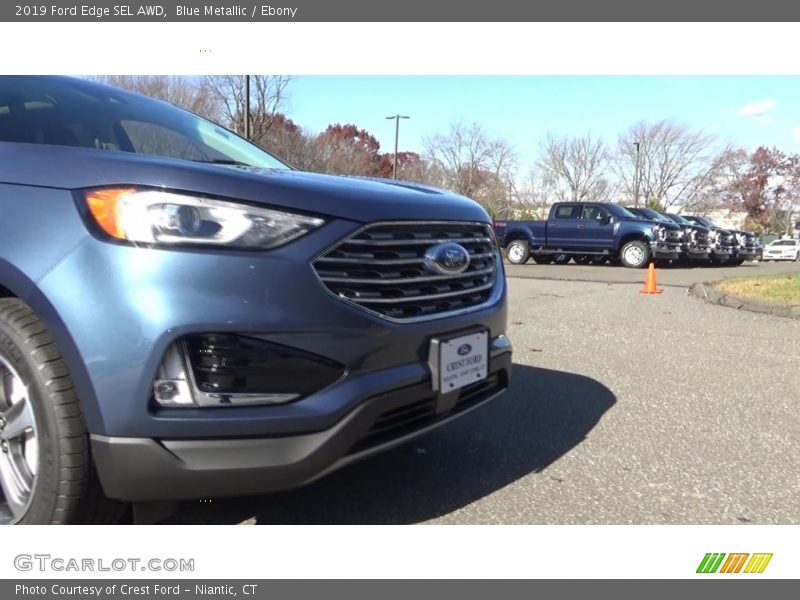 Blue Metallic / Ebony 2019 Ford Edge SEL AWD