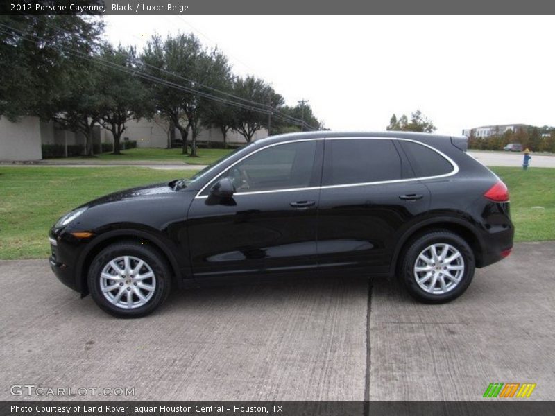 Black / Luxor Beige 2012 Porsche Cayenne