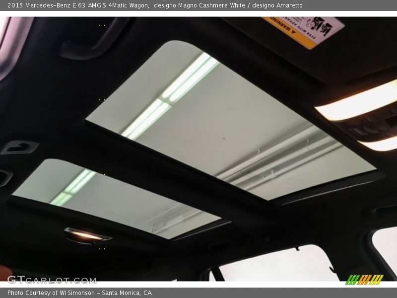 Sunroof of 2015 E 63 AMG S 4Matic Wagon