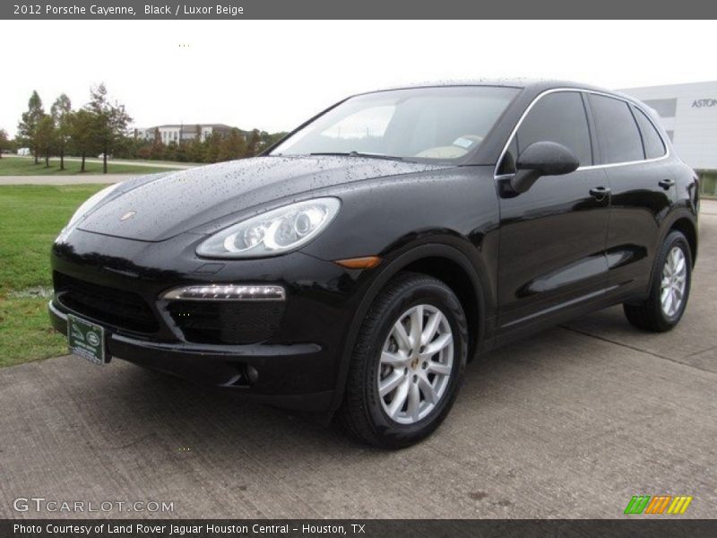 Black / Luxor Beige 2012 Porsche Cayenne