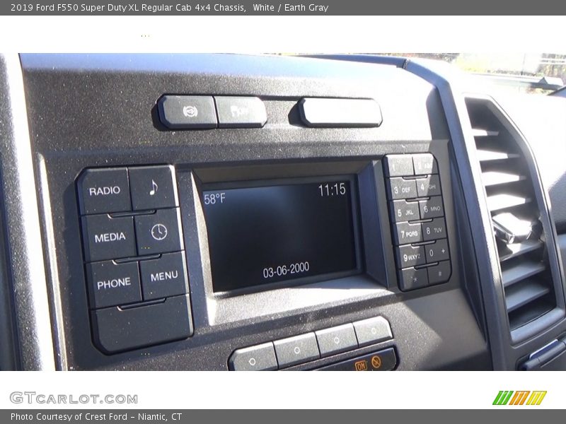 White / Earth Gray 2019 Ford F550 Super Duty XL Regular Cab 4x4 Chassis