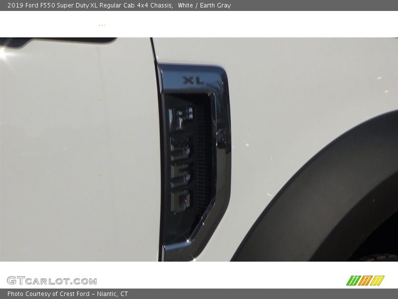 White / Earth Gray 2019 Ford F550 Super Duty XL Regular Cab 4x4 Chassis