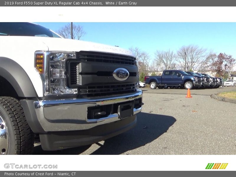 White / Earth Gray 2019 Ford F550 Super Duty XL Regular Cab 4x4 Chassis
