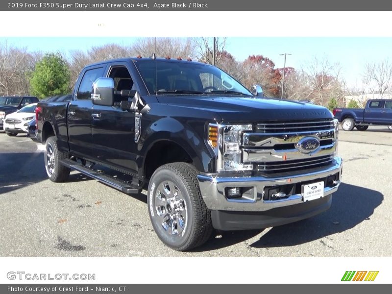 Agate Black / Black 2019 Ford F350 Super Duty Lariat Crew Cab 4x4