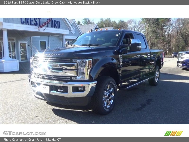 Agate Black / Black 2019 Ford F350 Super Duty Lariat Crew Cab 4x4