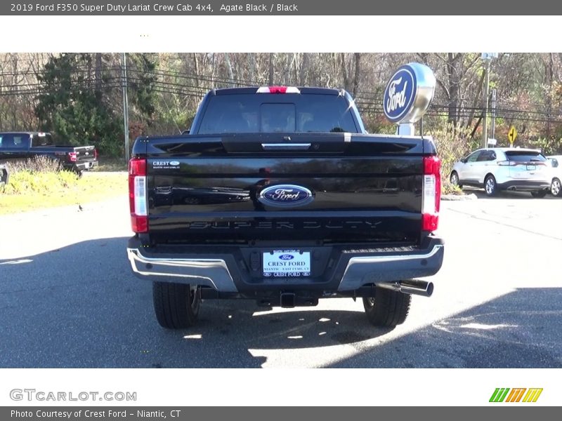 Agate Black / Black 2019 Ford F350 Super Duty Lariat Crew Cab 4x4