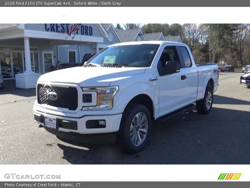 Oxford White / Earth Gray 2018 Ford F150 STX SuperCab 4x4