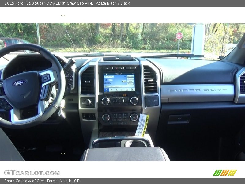Agate Black / Black 2019 Ford F350 Super Duty Lariat Crew Cab 4x4