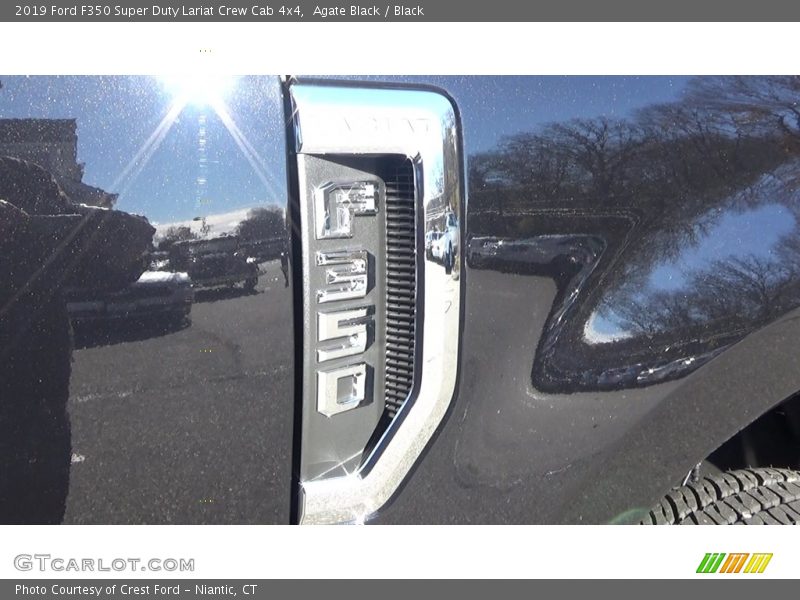 Agate Black / Black 2019 Ford F350 Super Duty Lariat Crew Cab 4x4