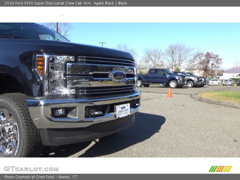 Agate Black / Black 2019 Ford F350 Super Duty Lariat Crew Cab 4x4