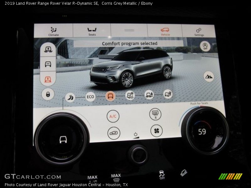 Controls of 2019 Range Rover Velar R-Dynamic SE