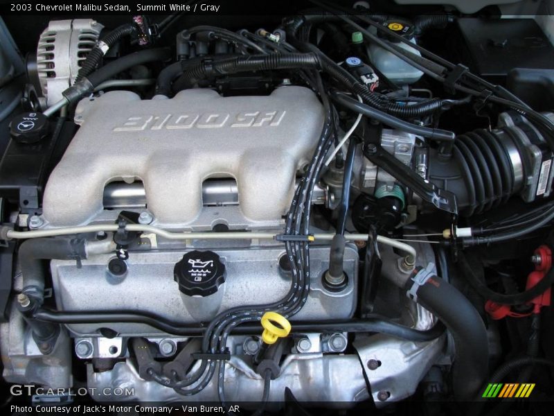 Summit White / Gray 2003 Chevrolet Malibu Sedan