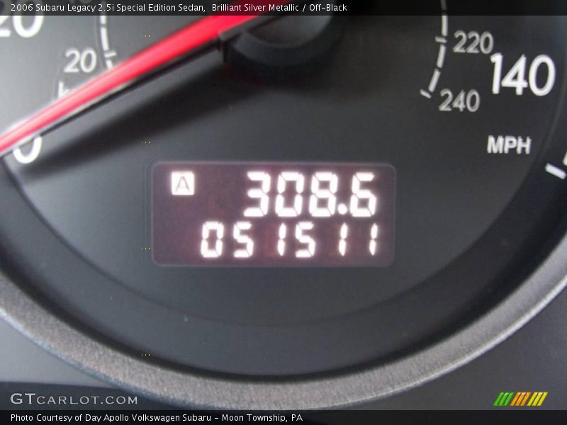 Brilliant Silver Metallic / Off-Black 2006 Subaru Legacy 2.5i Special Edition Sedan