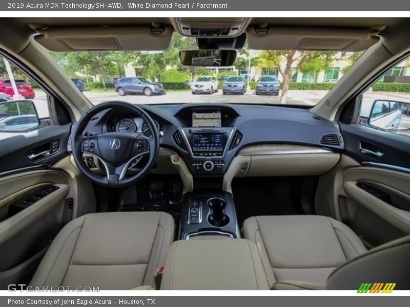 White Diamond Pearl / Parchment 2019 Acura MDX Technology SH-AWD