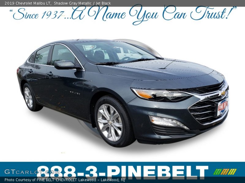 Shadow Gray Metallic / Jet Black 2019 Chevrolet Malibu LT
