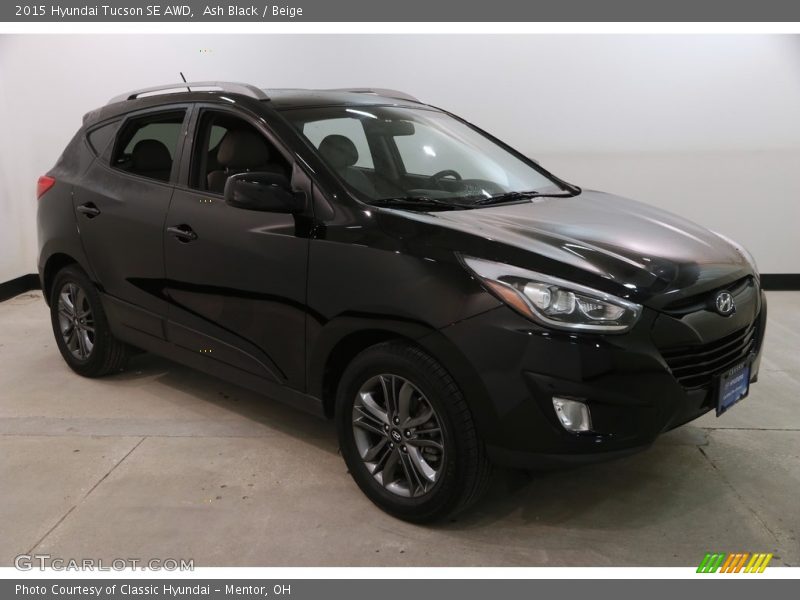 Ash Black / Beige 2015 Hyundai Tucson SE AWD