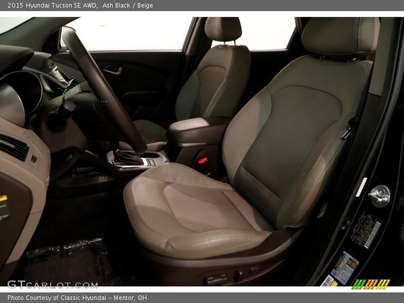Ash Black / Beige 2015 Hyundai Tucson SE AWD