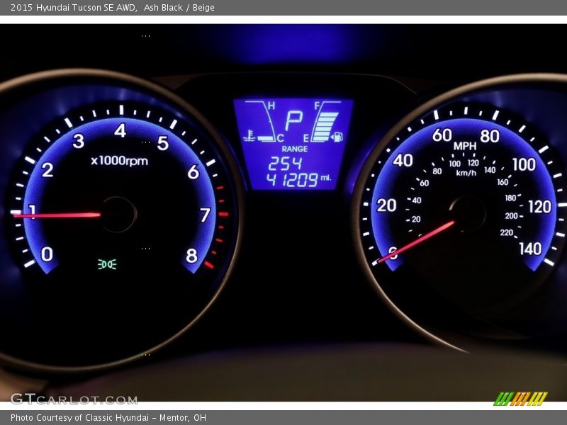 Ash Black / Beige 2015 Hyundai Tucson SE AWD