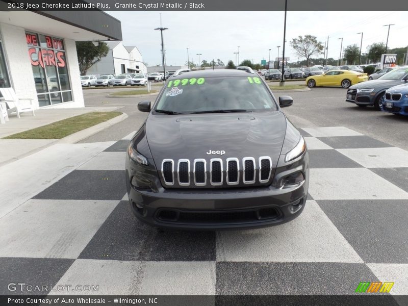 Granite Crystal Metallic / Black 2018 Jeep Cherokee Latitude Plus