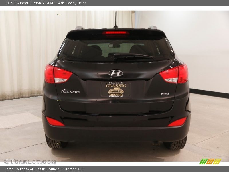 Ash Black / Beige 2015 Hyundai Tucson SE AWD