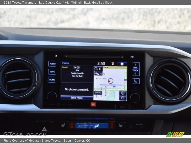 Midnight Black Metallic / Black 2019 Toyota Tacoma Limited Double Cab 4x4