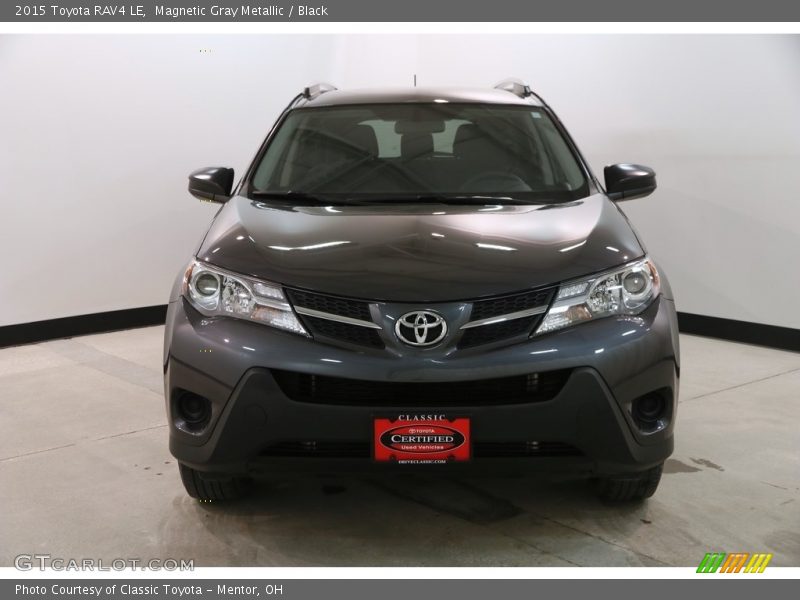 Magnetic Gray Metallic / Black 2015 Toyota RAV4 LE