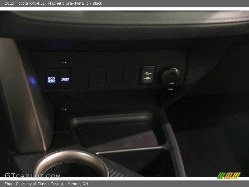 Magnetic Gray Metallic / Black 2015 Toyota RAV4 LE