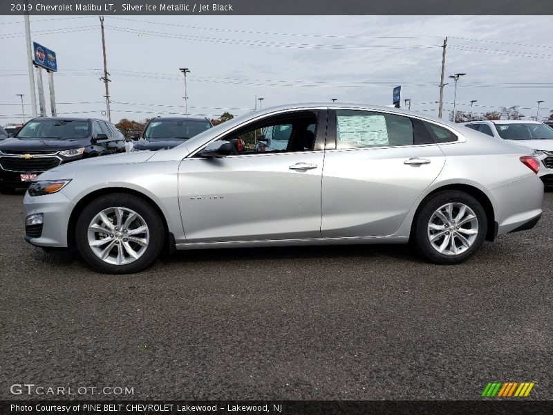 Silver Ice Metallic / Jet Black 2019 Chevrolet Malibu LT