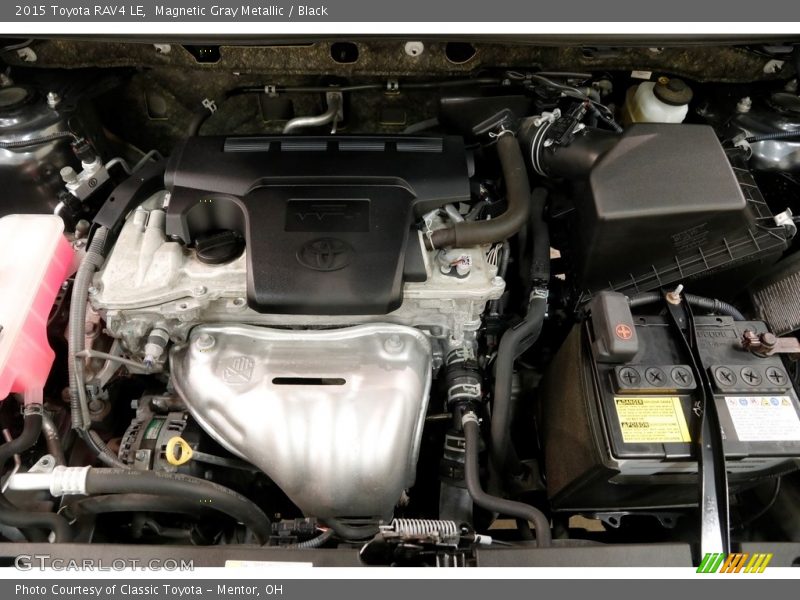 Magnetic Gray Metallic / Black 2015 Toyota RAV4 LE