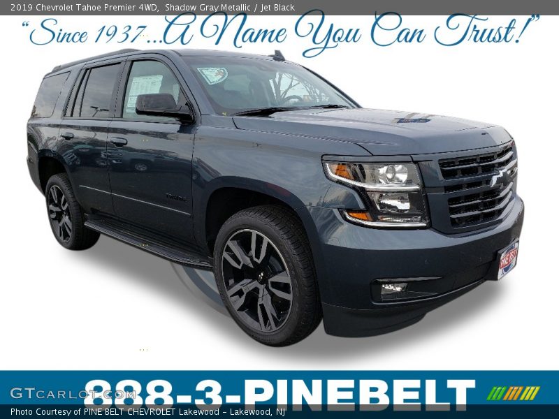 Shadow Gray Metallic / Jet Black 2019 Chevrolet Tahoe Premier 4WD
