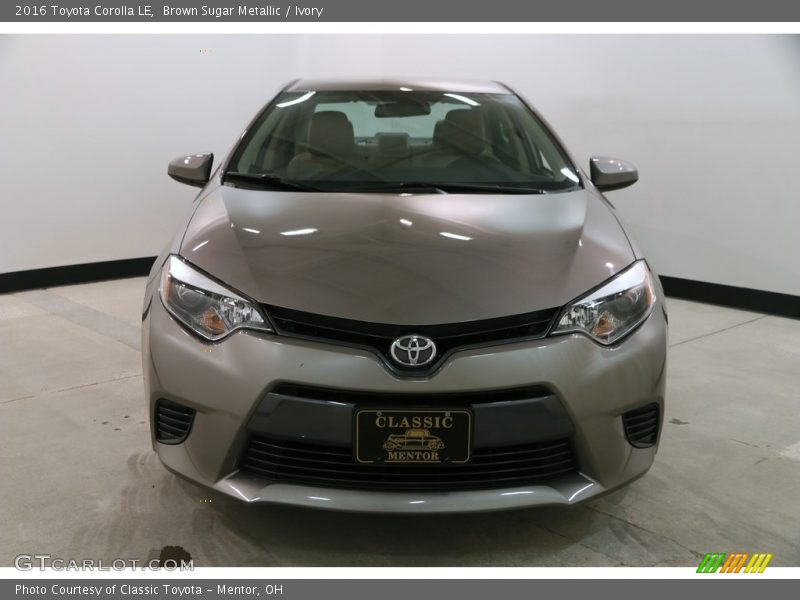 Brown Sugar Metallic / Ivory 2016 Toyota Corolla LE