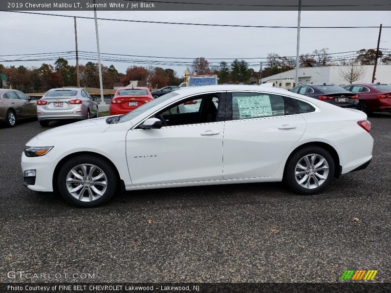 Summit White / Jet Black 2019 Chevrolet Malibu LT