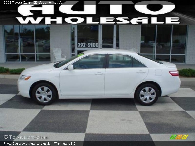 Super White / Ash 2008 Toyota Camry CE