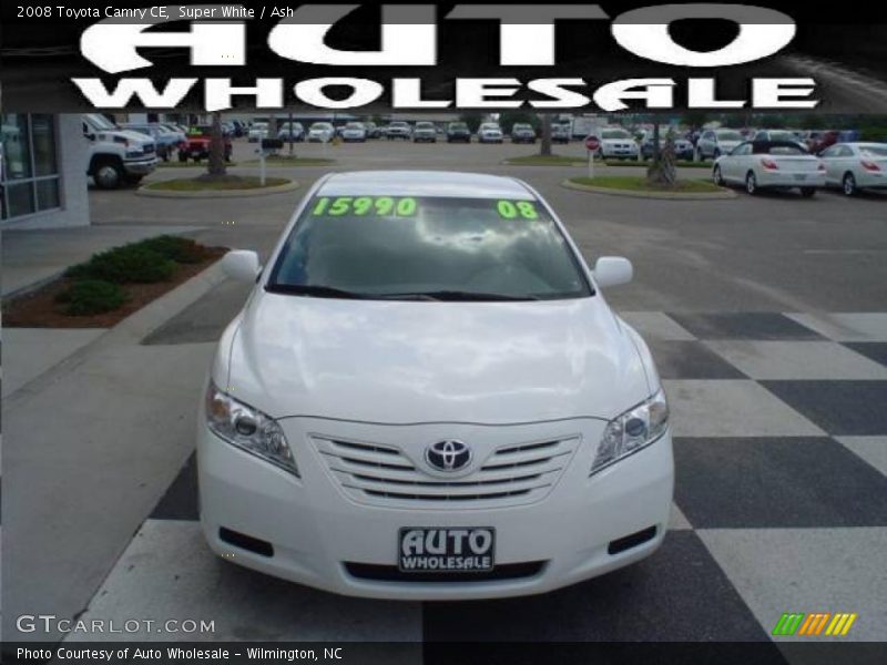 Super White / Ash 2008 Toyota Camry CE