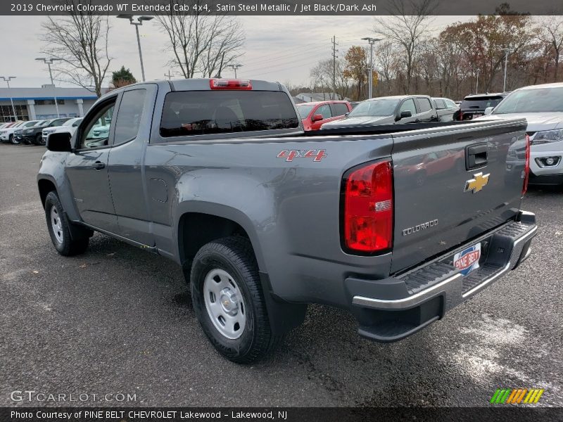 Satin Steel Metallic / Jet Black/Dark Ash 2019 Chevrolet Colorado WT Extended Cab 4x4