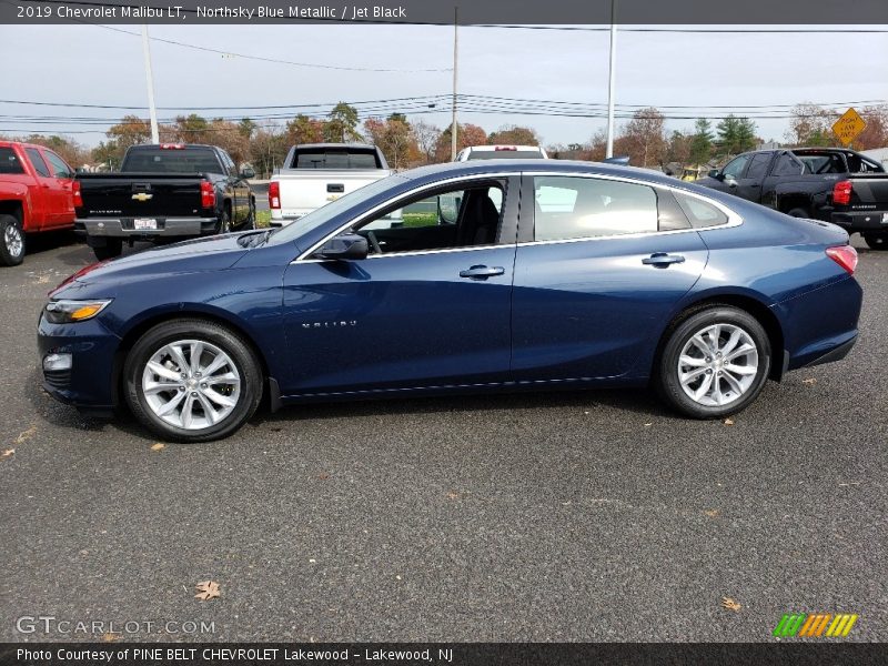 Northsky Blue Metallic / Jet Black 2019 Chevrolet Malibu LT