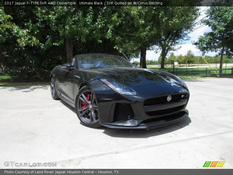 Ultimate Black / SVR Quilted Jet W/Cirrus Stitching 2017 Jaguar F-TYPE SVR AWD Convertible