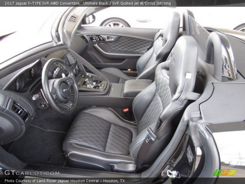  2017 F-TYPE SVR AWD Convertible SVR Quilted Jet W/Cirrus Stitching Interior